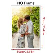 1 Canvas Customized Photo With DIY Photo Frame Or Frameless Poster, Valentine's Day Gift, Customized Photos For Loved Ones, Family, Friends, And Pets, Dogs, Cats, Large-Sized Home Decoration Suitable For Placing In Living Rooms, Bedrooms, Offices, Tea Rooms, Restaurants, Schools, Bathrooms, Customized Hanging Paintings, Personalized Wall Decoration Paintings,Home & Living,Christmas Home Atmosphere,Souvenirs,Reusable,Adorable,High-Quality - Style 1 - View 15