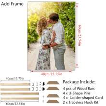 1 Canvas Customized Photo With DIY Photo Frame Or Frameless Poster, Valentine's Day Gift, Customized Photos For Loved Ones, Family, Friends, And Pets, Dogs, Cats, Large-Sized Home Decoration Suitable For Placing In Living Rooms, Bedrooms, Offices, Tea Rooms, Restaurants, Schools, Bathrooms, Customized Hanging Paintings, Personalized Wall Decoration Paintings,Home & Living,Christmas Home Atmosphere,Souvenirs,Reusable,Adorable,High-Quality - Style 1 - View 26