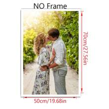 1 Canvas Customized Photo With DIY Photo Frame Or Frameless Poster, Valentine's Day Gift, Customized Photos For Loved Ones, Family, Friends, And Pets, Dogs, Cats, Large-Sized Home Decoration Suitable For Placing In Living Rooms, Bedrooms, Offices, Tea Rooms, Restaurants, Schools, Bathrooms, Customized Hanging Paintings, Personalized Wall Decoration Paintings,Home & Living,Christmas Home Atmosphere,Souvenirs,Reusable,Adorable,High-Quality - Style 1 - View 10