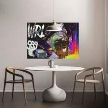 1 Pc  Hip Hop Artist Poster Room DecorWooden Framed Canvas Painting -  Thickness 2.25cm/0.9inch,Home Gift Decoration, Room Decoration Aesthetic, Wall Decoration Art, Perfect Gift, Autumn And Winter Wall Decoration, Living Room Decoration, Bedroom Decoration, Kitchen Decoration, Entry Decoration, Bathroom Decoration, Direct Wall Painting, High Quality Wall Painting Poster