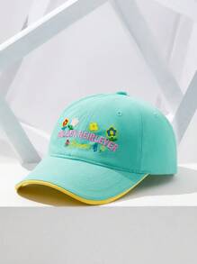 1 件女士棒球帽，带花朵刺绣，款式可爱，适合女孩户外太阳帽 - 彩色 - 查看 13