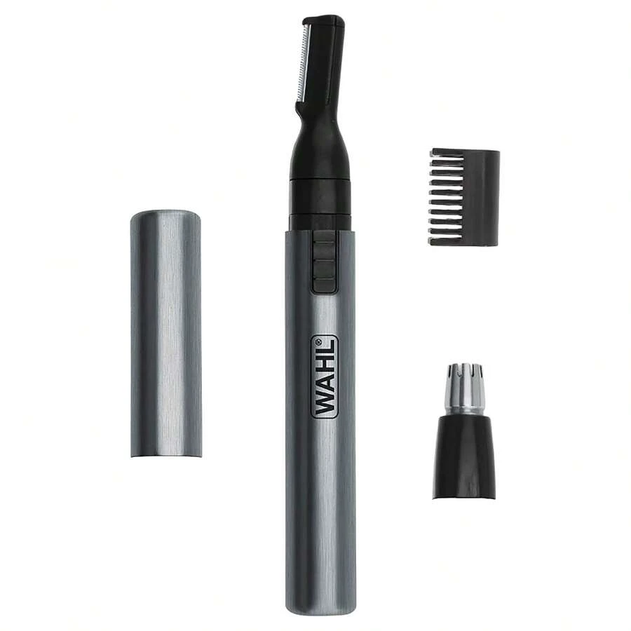 Wahl Micro Groomsman Battery Personal Trimmer For Hygienic Grooming With Rinseable, Interchangeable Heads For Eyebrows, Neckline, Nose, Ears, & Other Detailing - 05640-600 - 1 - Xem 1