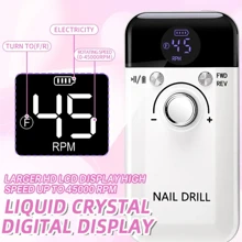 The New V6 Nail Polisher Nail Polisher Removes Nails And Peels, Polishes Nail Tools, And Stores Electricity At High Forward And Backward Speeds.