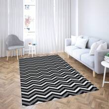 Jacquard Rug 2.00 M X 1.40 M Non-Slip Geometric Living Room Office Bedroom - Kiev Hitam - View 2