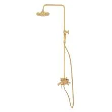 YUNRUX Antique Retro Shower Set Shower Faucet Rain Shower Shower System With Hand Shower - Bronze - View 5