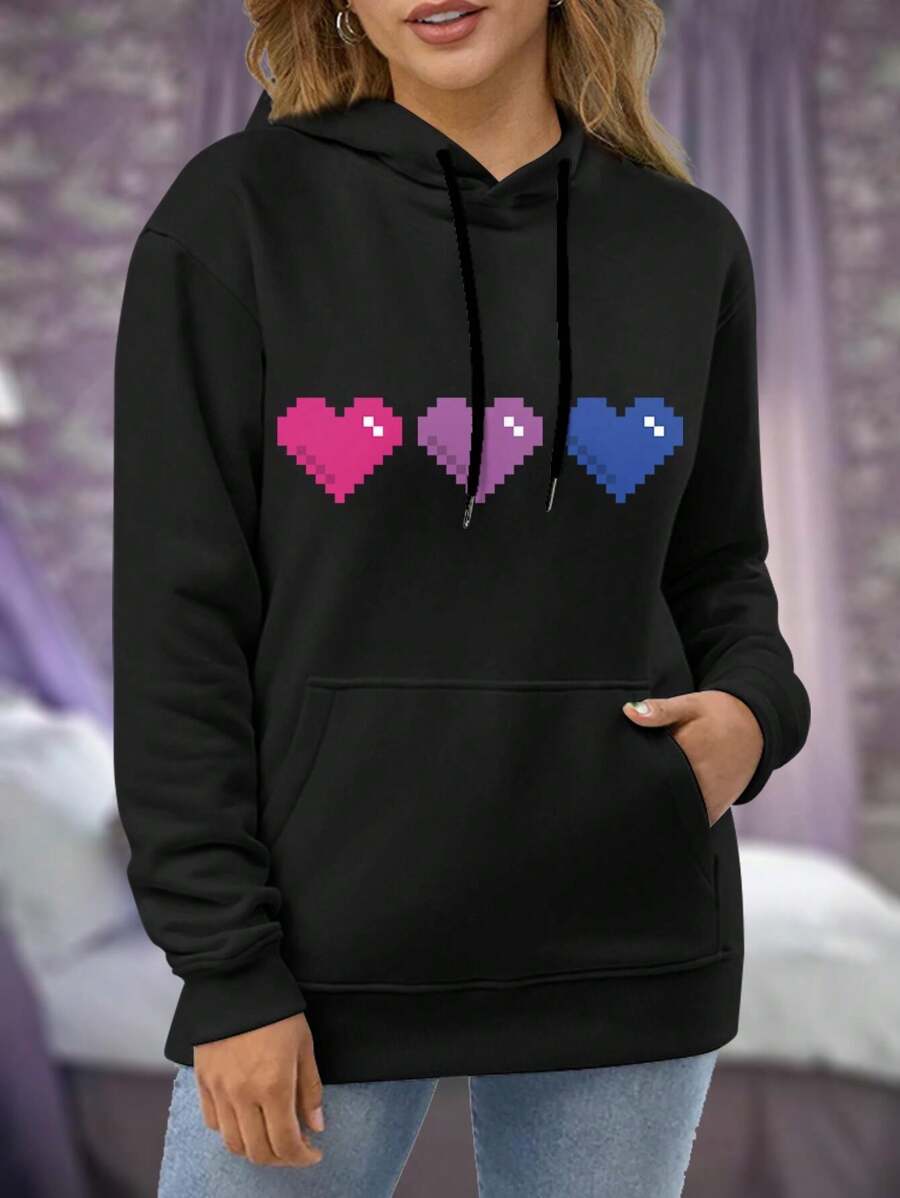 Bisexual Pride Big Size Women Hoodie LGBTQ+ Pride Gifts For Women Featuring The Bisexual Flag