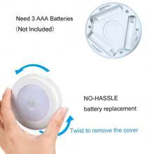 Motion Sensor Night Light, Battery Powered Motion Sensor Light Indoor, LED Under Cabinet Lighting, Under Cabinet Lights, Closet Lights Motion Sensored, Stair Lights Indoor, Stick On Lights, LED Puck Lights, Wall Lights, Under Counter Lights For Kitchen, Bedroom, Bathroom