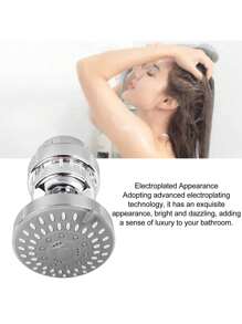 15 Etapas Regadera con Filtro para Ducha, regadera para baño con filtro,Cabezal de Ducha de Alta Presión de 3 Modos, Elimina Cloro Elimina Impurezas Y Olores, Mejora La Salud de La Piel Y El Cabell - Plateado - Ver 5
