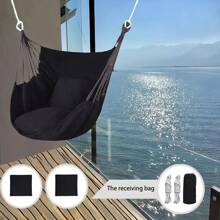 Amacas Hamaca Columpio para Jardin,Silla Colgante con 2Almohadas para Jardin,Camping,Playa,Amacas Interior y Exterior