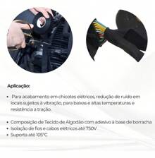 Fita Isolante Tecido Chicote Lonada Dni Com Cola Antichama