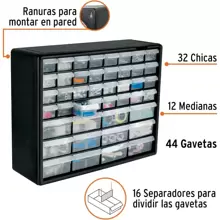 Organizador con 44 gavetas ranuras para montarse en pared - 1 - Ver 3