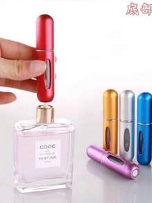 kit 3 Peças Recarregável Viajar Por Frasco De Perfume Com Alumínio Pulverizar E Carregamento Função 5 ML - Multicolorido - Visão 12