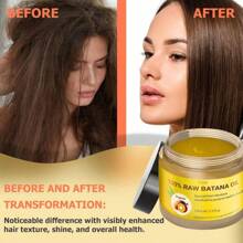 Raw Battana Oil For Hair Protection - 100% Pure, Organic Battana Oil For Thick And Strong Natural Hair - Dr. Sebi Unrefined Men's & Women's Scalp Mask (1 Pack) - Yellow - View 5