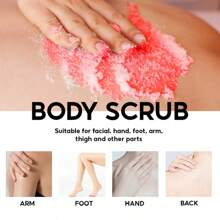 身体磨砂膏，深层清洁去角质，热带香味，保湿身体护理，令肌肤柔软光滑，男女通用，沐浴矿物盐 - 彩色 - 查看 8