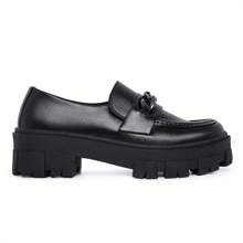 sapato mocassim corrente numeração especial - Preto - Visão 3