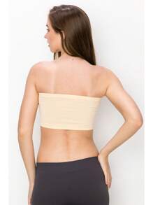 KURVE SEAMLESS MINI BANDEAU TUBE TOP - Skin - View 2