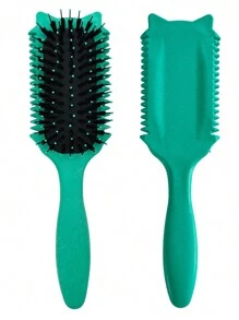 Cepillo definidor de rizo 2025 - Cepillo sin tirones para estilizar y desenredar los rizos de hombres y mujeres - Antiencrespamiento, uso en seco y húmedo, cepillo de pelo, peine, herramientas para el cabello, productos y accesorios para la peluquería, salón de belleza, artículos de viaje esenciales