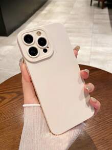 1 件简约米色镜头保护手机壳，适用于 和 Galaxy 手机壳、17 Pro Max、13/14/15/16 手机壳、Galaxy 手机壳 - 白色 - 查看 2