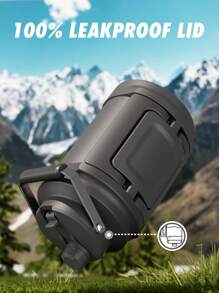 1 加侖旅行保溫水瓶：二合一吸管嘴蓋，雙手柄，防漏，保冷 48 小時，128 盎司不銹鋼水壺，適用於健身房、騎自行車、公路旅行、工作、家庭、野餐（午夜） - 黑色 - 查看 5