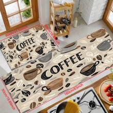 1pc Silica Gel Kitchen Mat, Coffee Style, Can Be Used As Floor Mat, Countertop Mat, Bathroom Mat, Non-Slip, Washable, Absorbent, Suitable For Farmhouse, Entryway, Indoor, Room Decor, Kitchen, Dining Room, Small Office/Home Office, Sink, Laundry Room - XYCFD189 - View 8