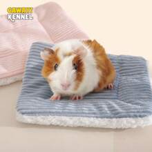 Warm Autumn Winter Solid Fleece Bed Soft Lint Sleep Mat Nest  Plush Mat Bed For Small Animal Hedgehog Hamster Rabbit Bird Mats