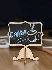 1/5/10pcs/ Mini Chalkboards, Chalkboards With Stands, Message Board Signs, Small Wooden Chalkboards, Suitable For Weddings, Birthday Parties, Table Numbers, Food Signs And Special Event Decorations, Cheesecake Labels And Decorations Valentine DAY, Valentines