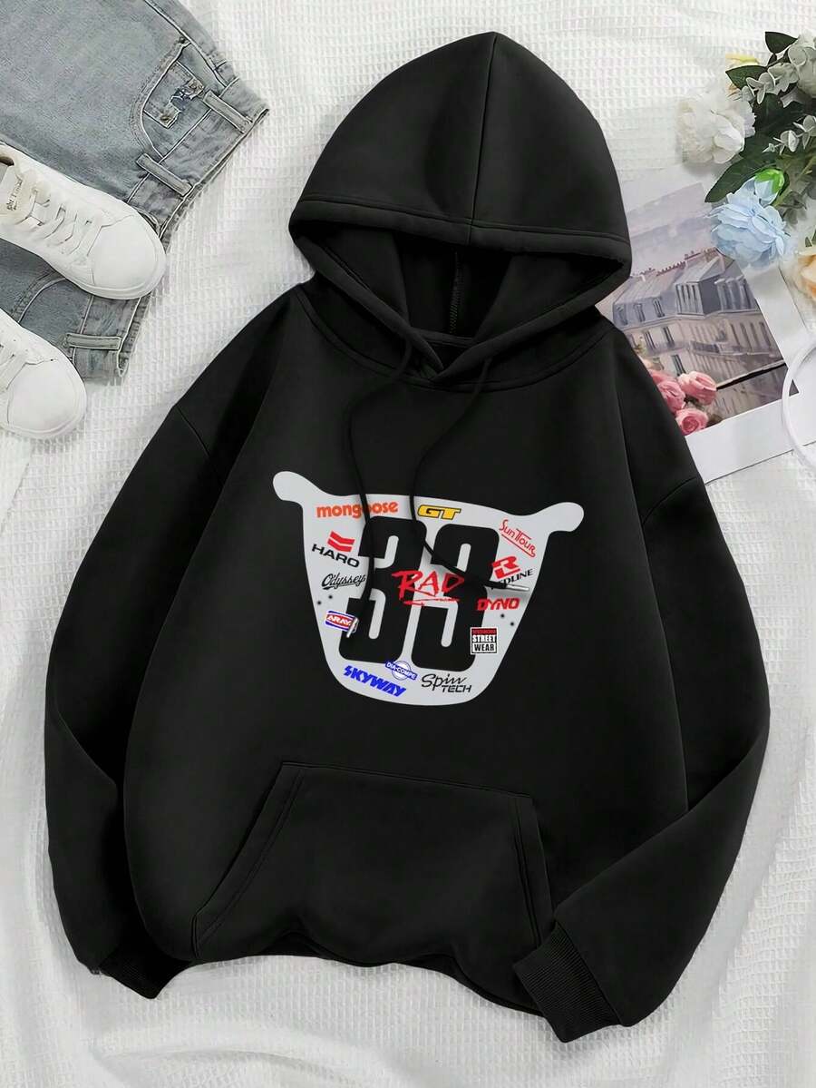 RAD BMX Large Women Hoodies Women's Hoodies Freestyle Racing Cycling - Black - View 1