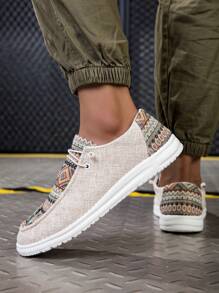 Men's Jacquard Splicing Outdoor Fashionable Casual Walking Shoes, Suitable For Teen Summer Casual Or Outdoor Athletic Or Vacation Travel Or Graduation Gifts Or Birthday Dress Accessories ,Gym