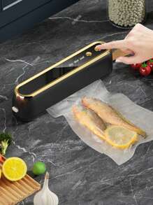 1pc 2-In-1 Wireless Handheld Vacuum Sealer With 10pcs Vacuum Bags, Suitable For Food Preservation Vacuum Sealer/Plastic Sealer, Simple Operation, Applicable For Dry, Wet And Powder Foods