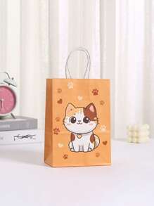 4/12 chiếc Túi quà tặng thiết kế hình mèo hoạt hình dễ thương, nhiều họa tiết mèo, thích hợp cho đám cưới, tiệc độc thân, sinh nhật, mua sắm kinh doanh, quà tặng tiệc, tốt nghiệp - Túi giấy nhiều màu sắc dùng làm quà tặng cho các ngày lễ, sự kiện, họp mặt, tiệc tùng và nhiều dịp khác - nhiều màu - Xem 4