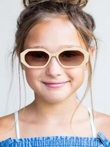 1 PC Youth 12-16Y Acrylic Casual Rectangle Fashion Glasses For Holiday Outings And Holiday Gifts - Multicolor - View 8