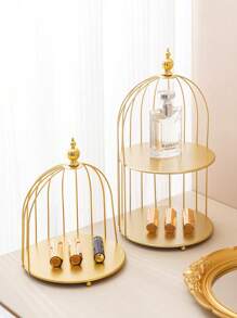 Multi-Layer Gold Tabletop Storage Rack For Collectibles, Cosmetics, Jewelry, Perfume