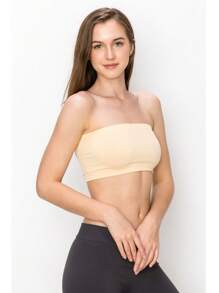 KURVE SEAMLESS MINI BANDEAU TUBE TOP - Nude - View 4