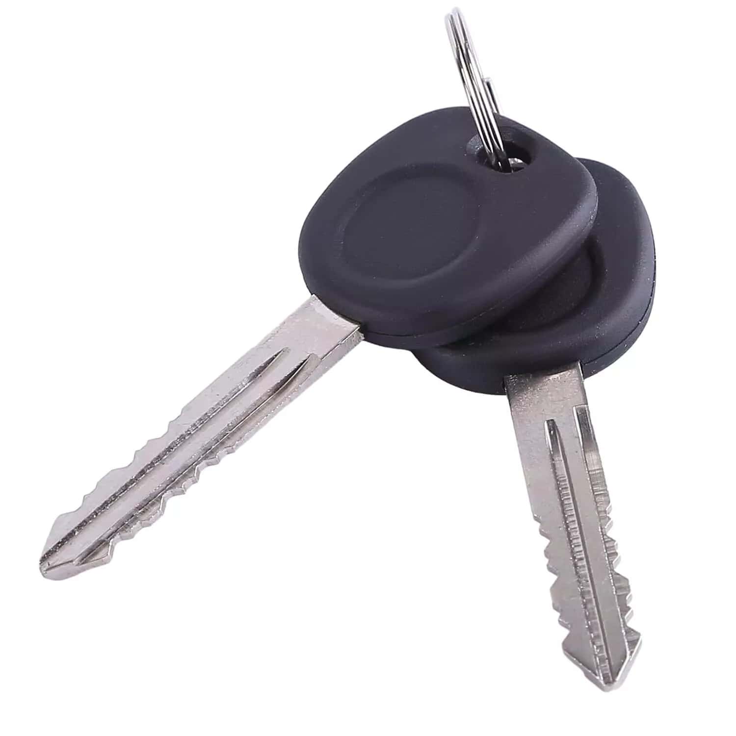 Chrome Ignition Key Switch Cylinder &amp; Door Lock Pair Set W/ Keys For Chevrolet E