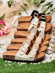 Infradito con suola piatta Rolotta per donna di Royalfashion
