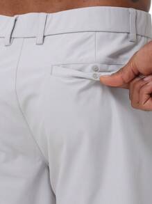 Summer Men's Golf Shorts Casual Stretch Lightweight Work Dress Shorts With Pockets