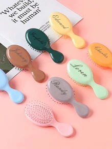 Brosse de massage portative mini à coussin d'air avec logo texte personnalisé pour enfants