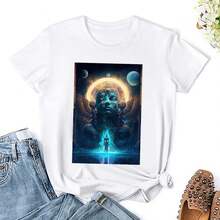 Fresh Egyptian Fantasy Art For S Ale T-Shirt  Movement Top Tee Top Quality Humor Graphic Fitness - 白色 - 查看 1