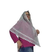 VÉU CCB REDONDO (BICO) ORGANISTA RENDA DELICADA  APLICAÇÃO NOTAS MUSICAIS