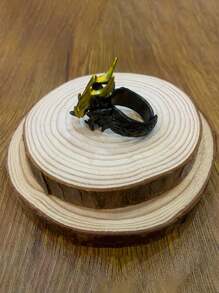 Vintage Dragon Year Gold Dragon Opening Ring, Fierce Dragon Claw Gothic Style Index Finger Ring, Hiphop Fashionable Fashion Jewelry, Party Accessories, Holiday Gift - Gold - View 15