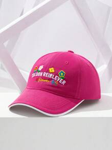 1 件女士棒球帽，带花朵刺绣，款式可爱，适合女孩户外太阳帽 - 彩色 - 查看 15