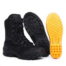 Men's Military Tactical Safety Boot With Comfortable Gel Insole New Release - 黑色 - 查看 1