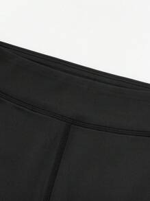 Balabala Girls' Yoga Leggings, Quick-Dry Micro-Flare Pants, Spring - Black - View 7