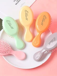 Brosse de massage portative mini à coussin d'air avec logo texte personnalisé pour enfants