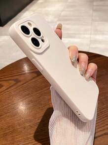 1 件简约米色镜头保护手机壳，适用于 和 Galaxy 手机壳、17 Pro Max、13/14/15/16 手机壳、Galaxy 手机壳 - 白色 - 查看 4