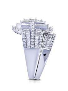 2 件/套 魅力方晶锆石戒指 适合女士 适合婚礼 订婚派对 珠宝 情人节礼物、妈妈、母亲、母亲节、礼物 - 1# - 查看 7