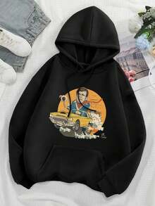 Hot Rod Paul Big Size Women Hoodie Gay Pride LGBTQIA+ Rights Match Game For Women - Black - View 1