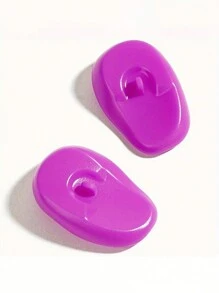 2Pcs Hair Dye Ear Protector Covers, Waterproof Silicone Ear Guards, Salon & Home Use Ear Shields For Hair Coloring, Perming, Showering, Reusable Ear Protectors For Hairdressing - Multicolor - View 7