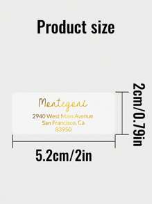 LICVIC 30/60/120/240张定制地址贴纸、个性化贴纸、定制姓名标签贴纸、标签贴纸、姓名贴纸、可定制节日快乐贴纸、礼品贴纸、定制贴纸，可用作信封封口贴，适用于周年纪念、情人节、客厅装饰、家庭聚会、母亲节、送给妈妈、爸爸、家人和朋友。 - 風格A - 查看 3