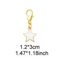 2-10PCS Clip On Charms Heart Rhinestone Bow Rose Pearl Pendant For Jewelry Necklace Bracelet Making DIY Shoe Lace Decoration